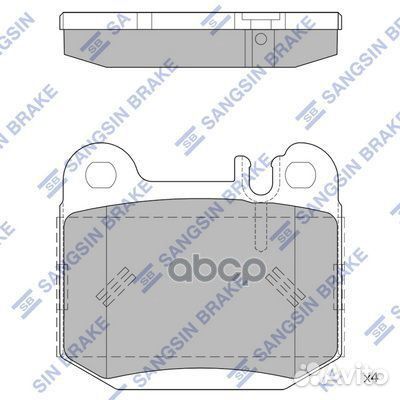 SP1930 колодки дисковые задние MB W163/55AMG 3