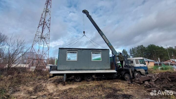 Аренда и услуги манипулятора, стрела 7 т, 18 м, борт 16 т, 7.2 м