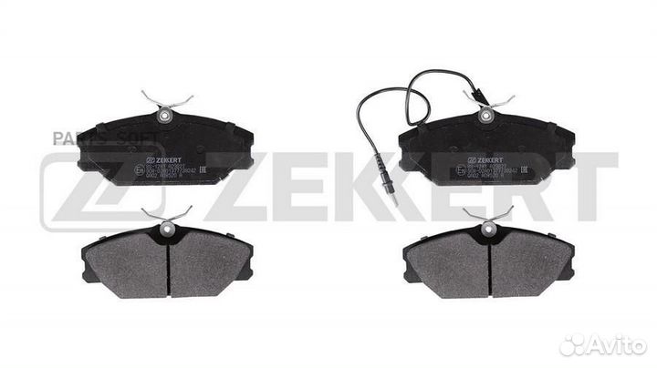 Zekkert BS-1281 Колодки торм. диск. передн. с датчиком Daewoo Lublin 97- Renault Laguna 93- Megane 9