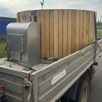 Банный чан с печкой