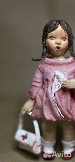 Ватная игрушка маленький доктор