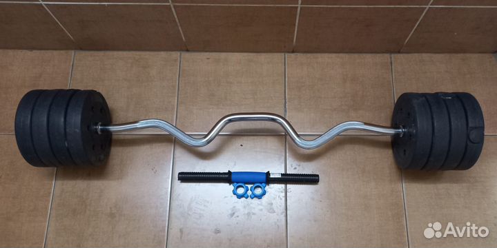 Штанга Общим весом 25 кг. Гриф Ган в Подарок