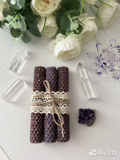 Свечи из вощины с травами