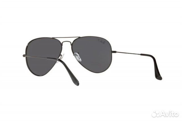 Очки Ray-Ban Aviator Total Black Polarized