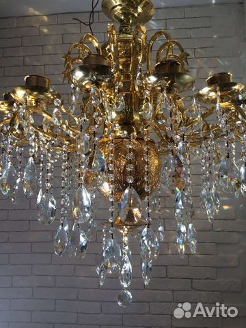 Винтажная хрустальная люстра