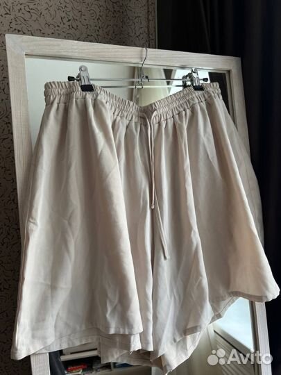 Юбка шорты лён hm zara mango