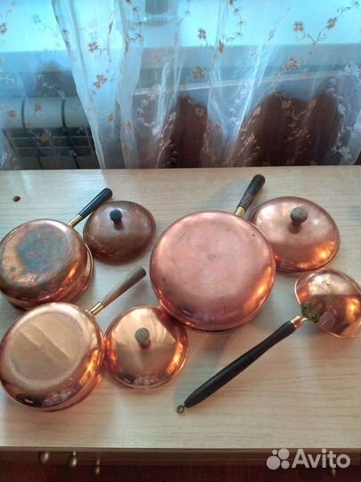 Медный ковш - сотейник. Португалия