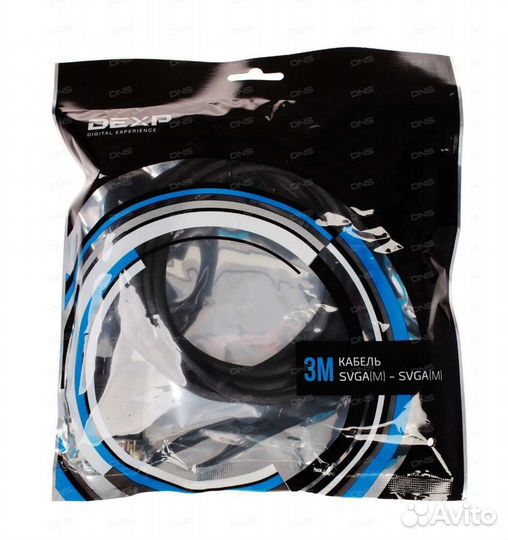 Кабель соединительный dexp VGA - VGA, 3 м