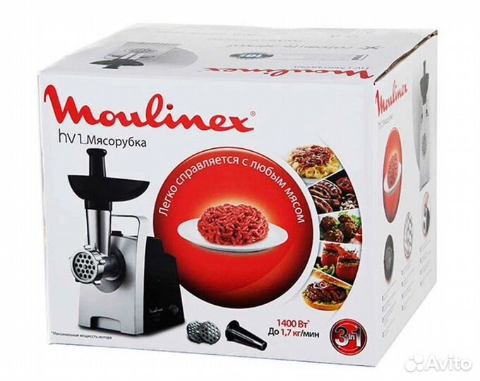 Мясорубка электрическая moulinex