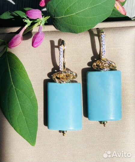 Серьги турквенит