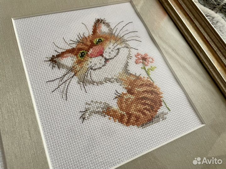 Картина «Коты» вышивка крестом