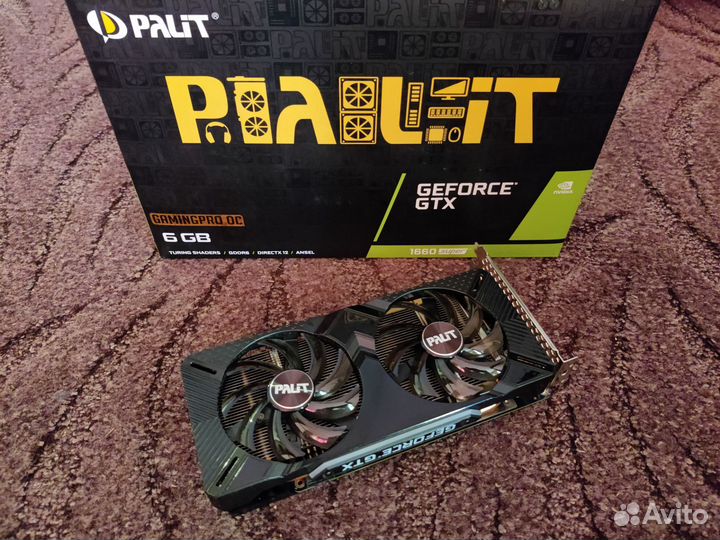 Palit RTX 1660 Super GamingPro идеальное состояние