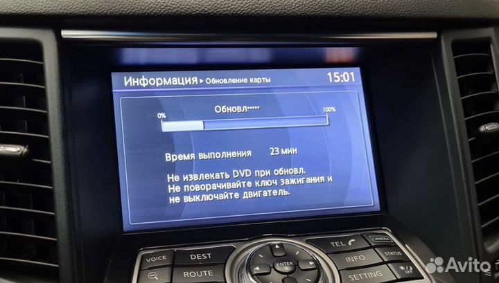 Обновление навигации (карт) Infiniti/Nissan