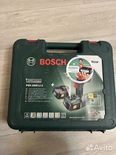 Шуруповерт bosch psr 1800 LI-2 бу