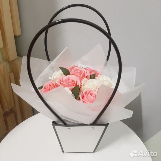 Композиции из мыльных цветов