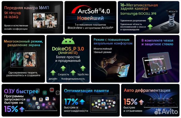 Планшет Blackview Tab 11 8/256Gb Wi-Fi Grey