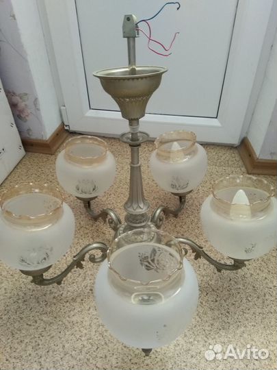 Большая люстра винтаж Югославия