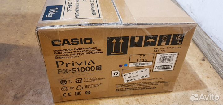 Цифровое Фортепиано белое casio privia px s1000wh