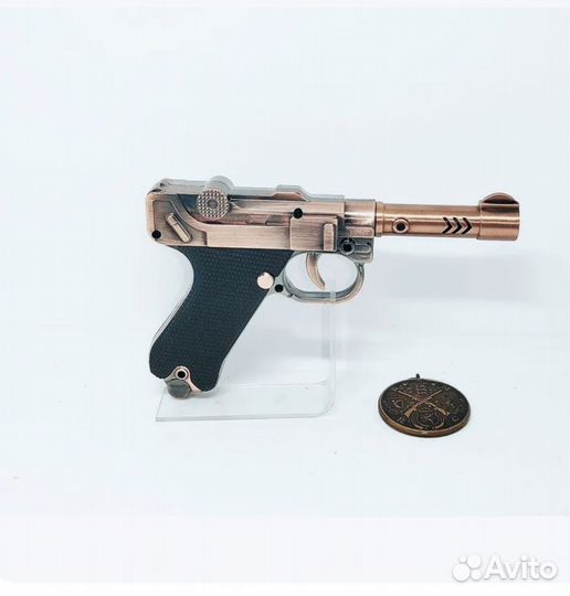 Зажигалка пистолет Luger p08