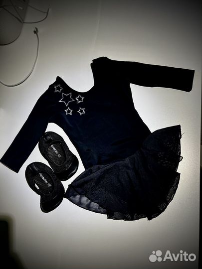 Купальник гимнастический + чешки