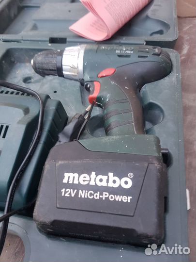 Шуруповерт metabo BS12 с чемоданом