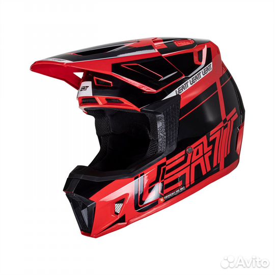 Kpoccoвый Шлем Leatt Moto 7.5 Helmet Кit Rеd