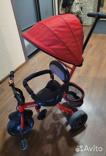 Велосипед детский с родительской ручкой