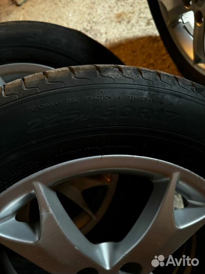 Колеса в сборе 225/60/17 Mitsubishi Лето