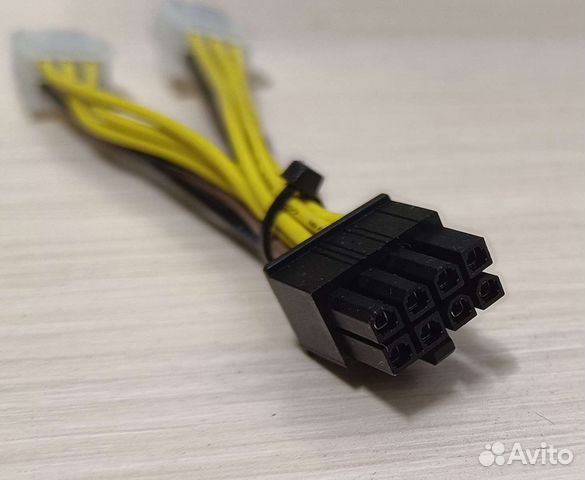 Переходник питания видеокарты PCI-E 2x6pin на 8pin