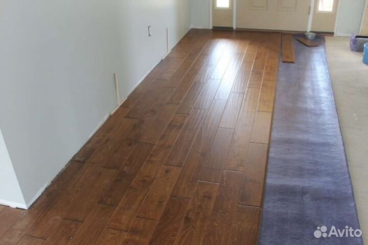 Укладка ламината, линолеума