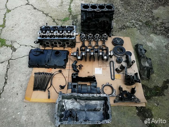 Двигатель фольксваген AJM 1.9 TD по частям