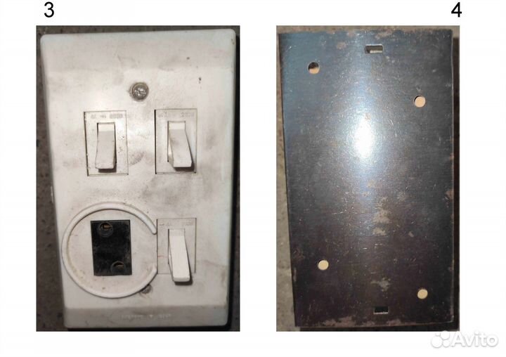 Выключатель с одной, двумя, тремя кнопками