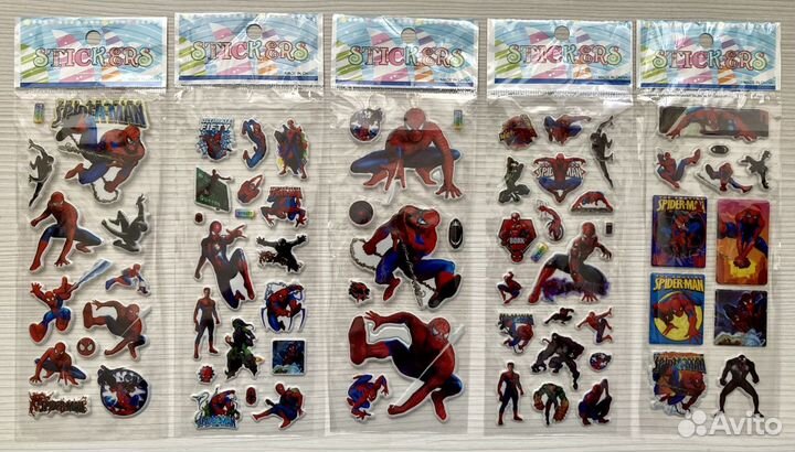 Объемные 3D наклейки для мальчиков 20 листов
