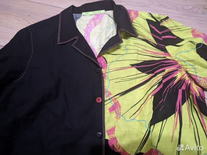 Льняной жакет Alain Weiz Франция 50-52