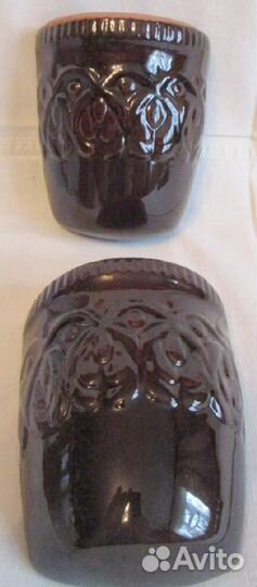 Кашпо вазон настенное из керамики