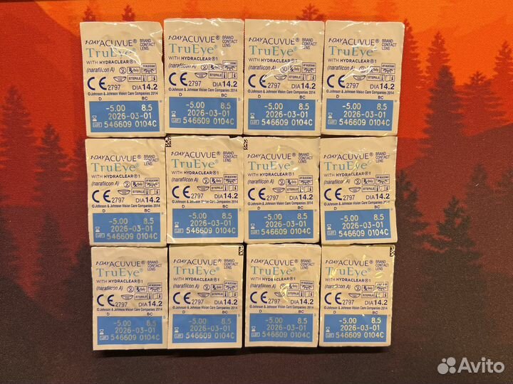 Линзы контактные Acuvue 1-Day TruEye / -5.00 / 8.5