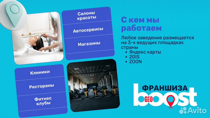 Франшиза GeoBoost - продвижение на геосервисах