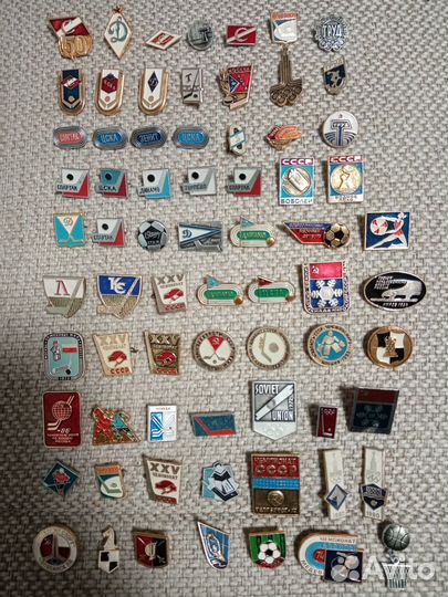 Значки СССР. Спорт. Спортивные клубы. Виды спорта