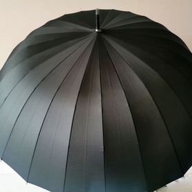 Зонт трость чёрный 24 спицы