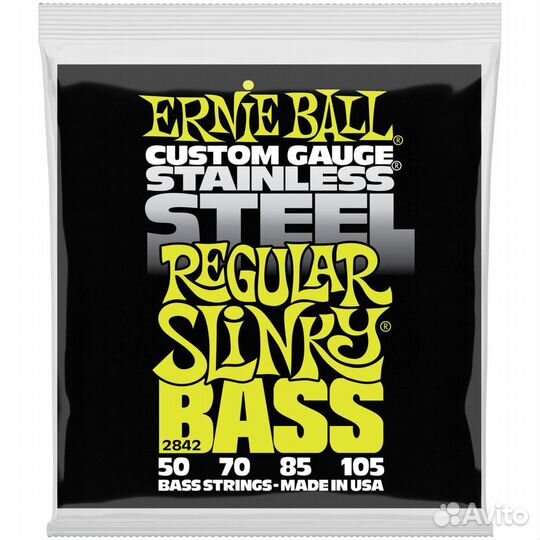 Струны для бас-гитары Ernie Ball 2842 Steel Regula