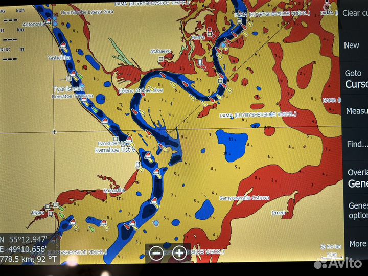 Карта глубин C-map+ Navionics+Подмосковье