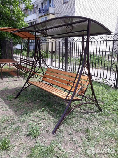 Садовые качели, беседки, мангалы