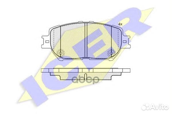 Колодки торм.дисковые 181689 Icer