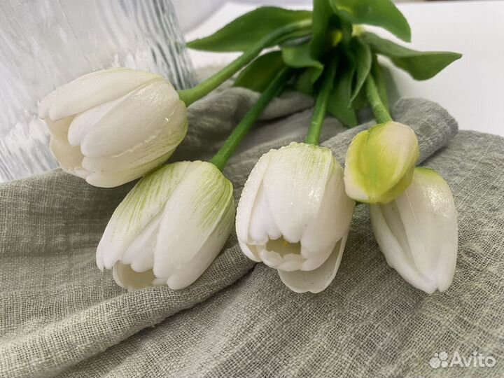 Тюльпаны декоративные силиконовые для интерьера