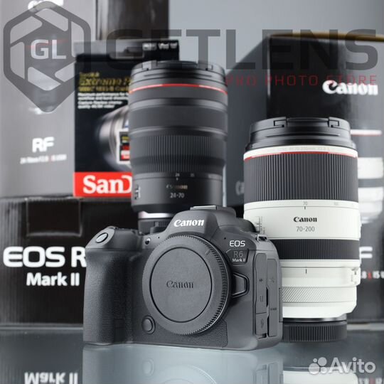 Canon R6 II+RF 15-35+RF 24-70+RF 70-200+Sony 128GB