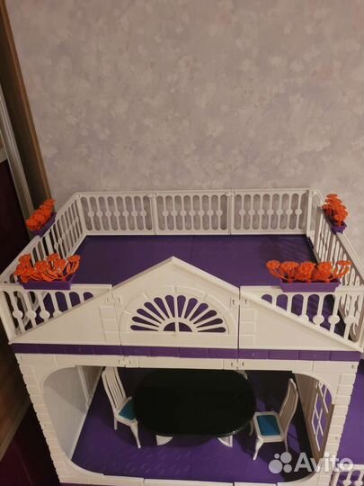 Кукольный домик для Барби с мебелью