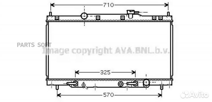 Радиатор охлаждения Honda CR-V II