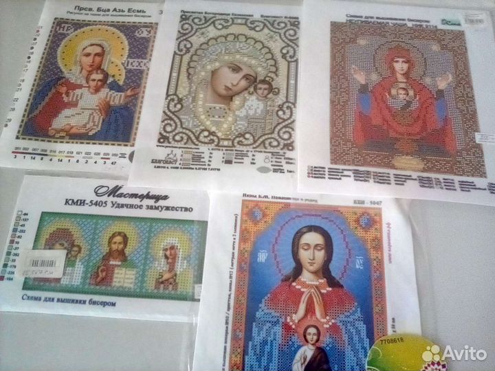 Схемы для вышивки.Бисер Чехия.Стразы. Пайетки