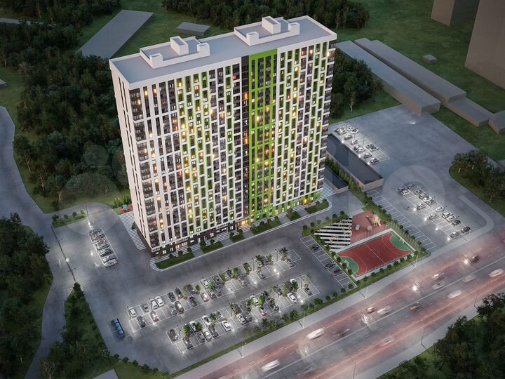 2-к. квартира, 62,5 м², 6/26 эт.