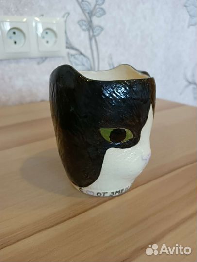 Кружка керамическая ручной работы